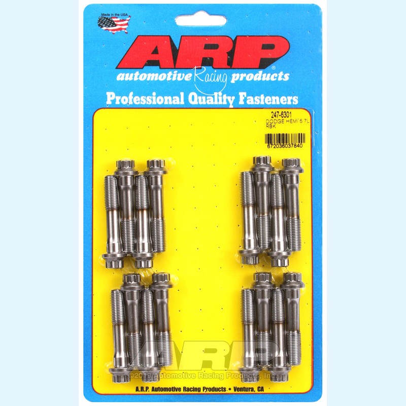 ARP 247-6301 connecting rod bolt kit for Dodge Hemi 5.7L featuring 8740 chrome moly bolts and assembly lube.