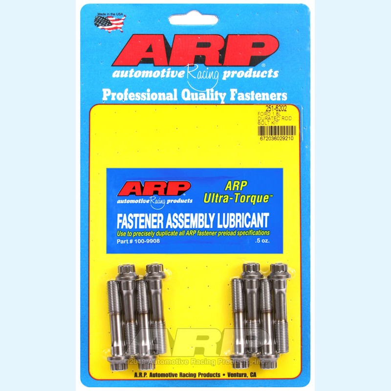 Set of ARP high-strength steel connecting rod bolts for Ford 1.8L Duratec engines
