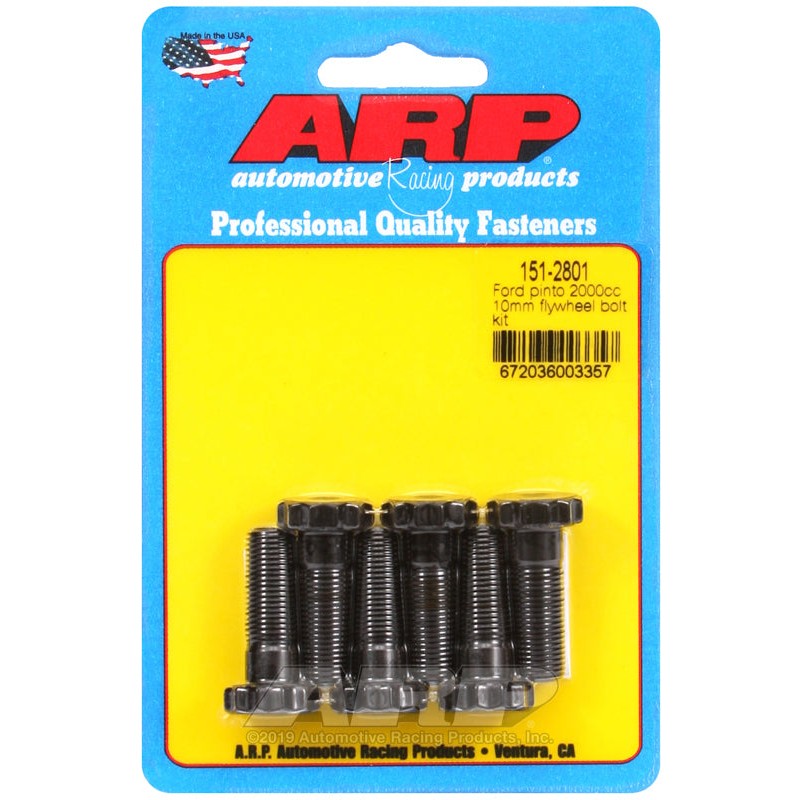 ARP 151-2801 high-strength flywheel bolt kit with M10 x 1.0 threads for Ford 2000cc Pinto engines