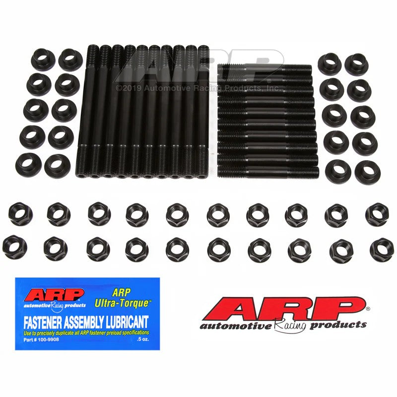 ARP 154-4005 7/16 inch black oxide head stud kit with 12-point nuts and parallel-ground washers