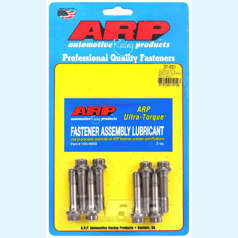 ARP Pro Series high-strength connecting rod bolts for Ford Cosworth Sierra and Escort RS engines.