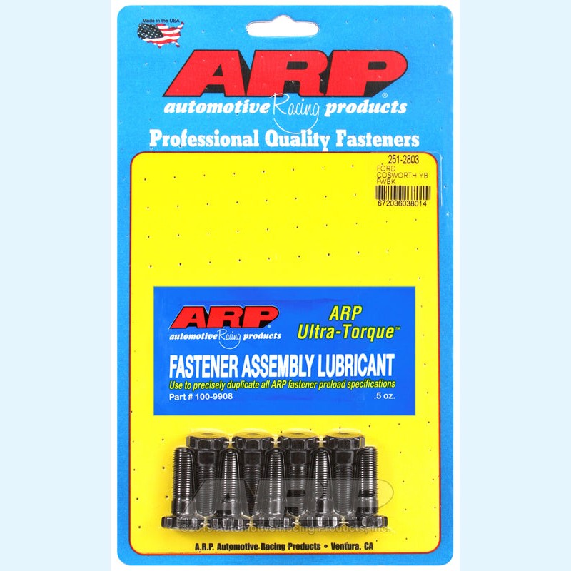 ARP 12-point high-tensile flywheel bolts for Ford Cosworth YB engines, part number 251-2803.