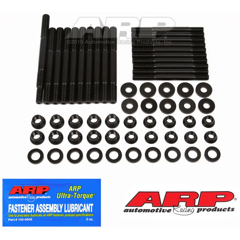 ARP 156-5802 main stud kit for Ford Modular 4.6L 4V engines featuring 8740 chrome moly studs, nuts, and washers.