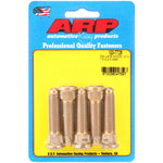 Set of ARP M12x1.5x2.0 wheel studs with threaded and knurled ends