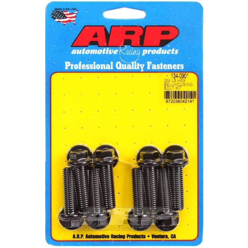 Set of ARP hex head bellhousing bolts for GM LS series engines