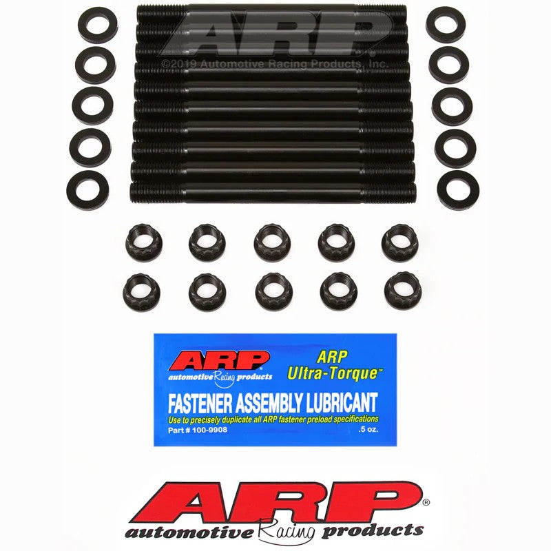 ARP 208-5401 main stud kit for Honda H22A4 VTEC featuring black oxide studs, 12-point nuts, and washers.