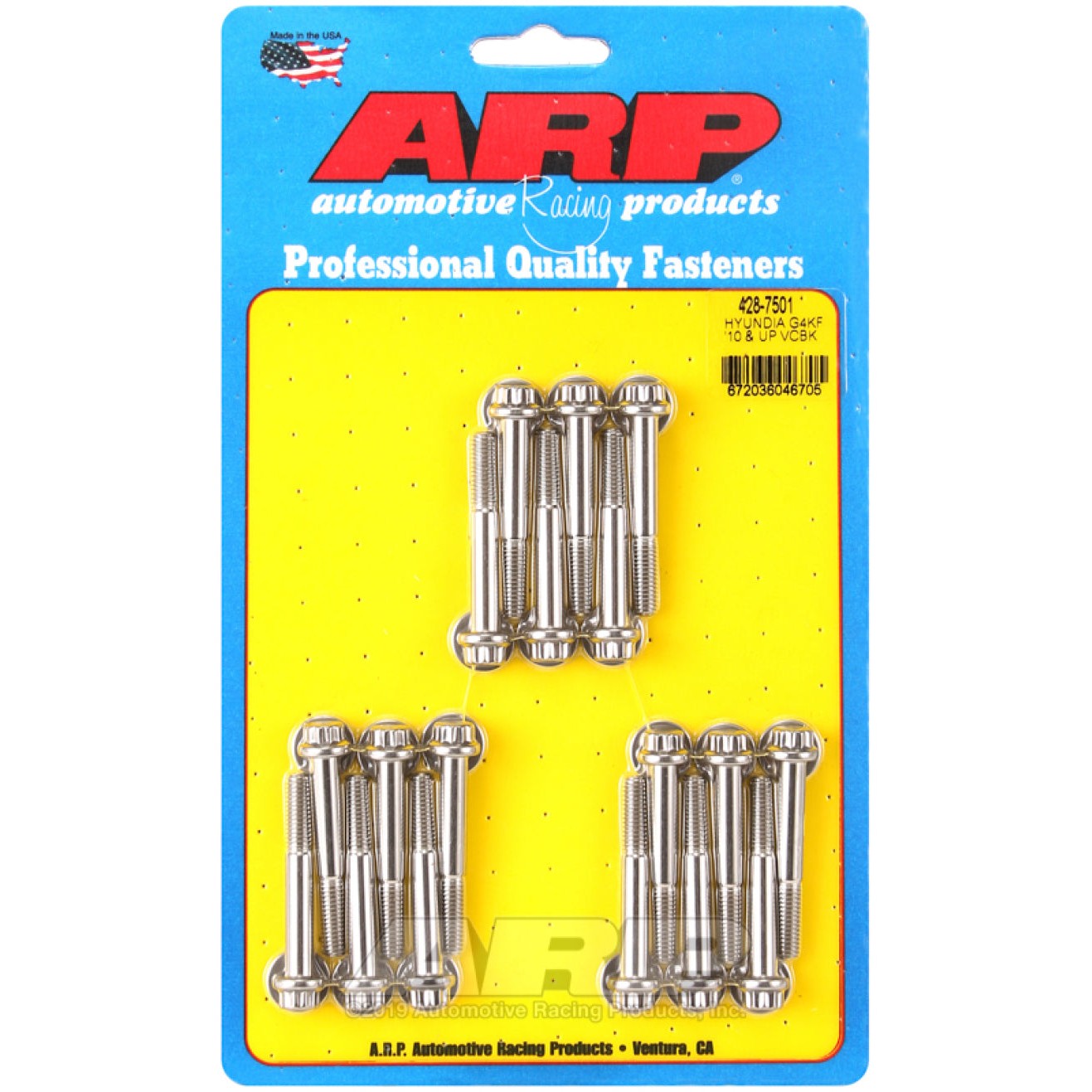 ARP valve cover bolt kit and washers for Hyundai Genesis G4KF 2.0L engine