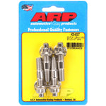 Set of four ARP M10 x 1.25 x 55mm steel studs with broached internal hex drive ends.