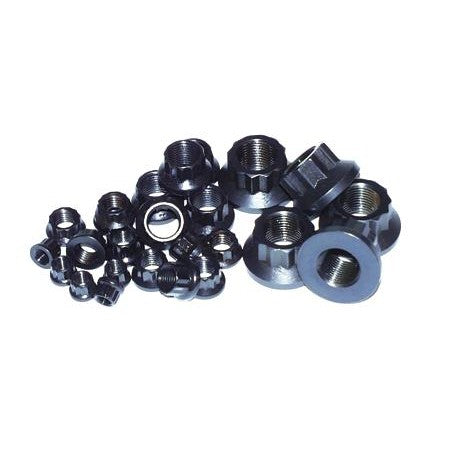 Set of ten ARP M9 x 1.25 12-point high-strength nuts.
