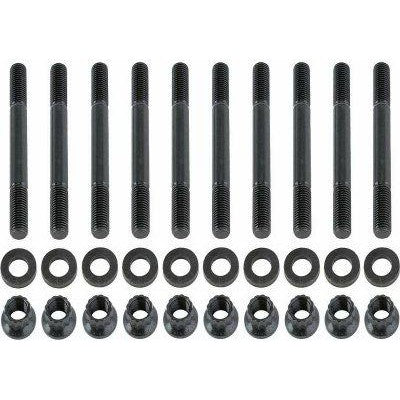 ARP 218-5401 main stud kit featuring high-strength steel studs, washers, and nuts for Mazda Miata engine blocks.