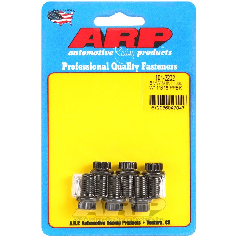 ARP pressure plate bolt kit containing multiple high-strength fasteners for Mini W11/B16 1.6L engines