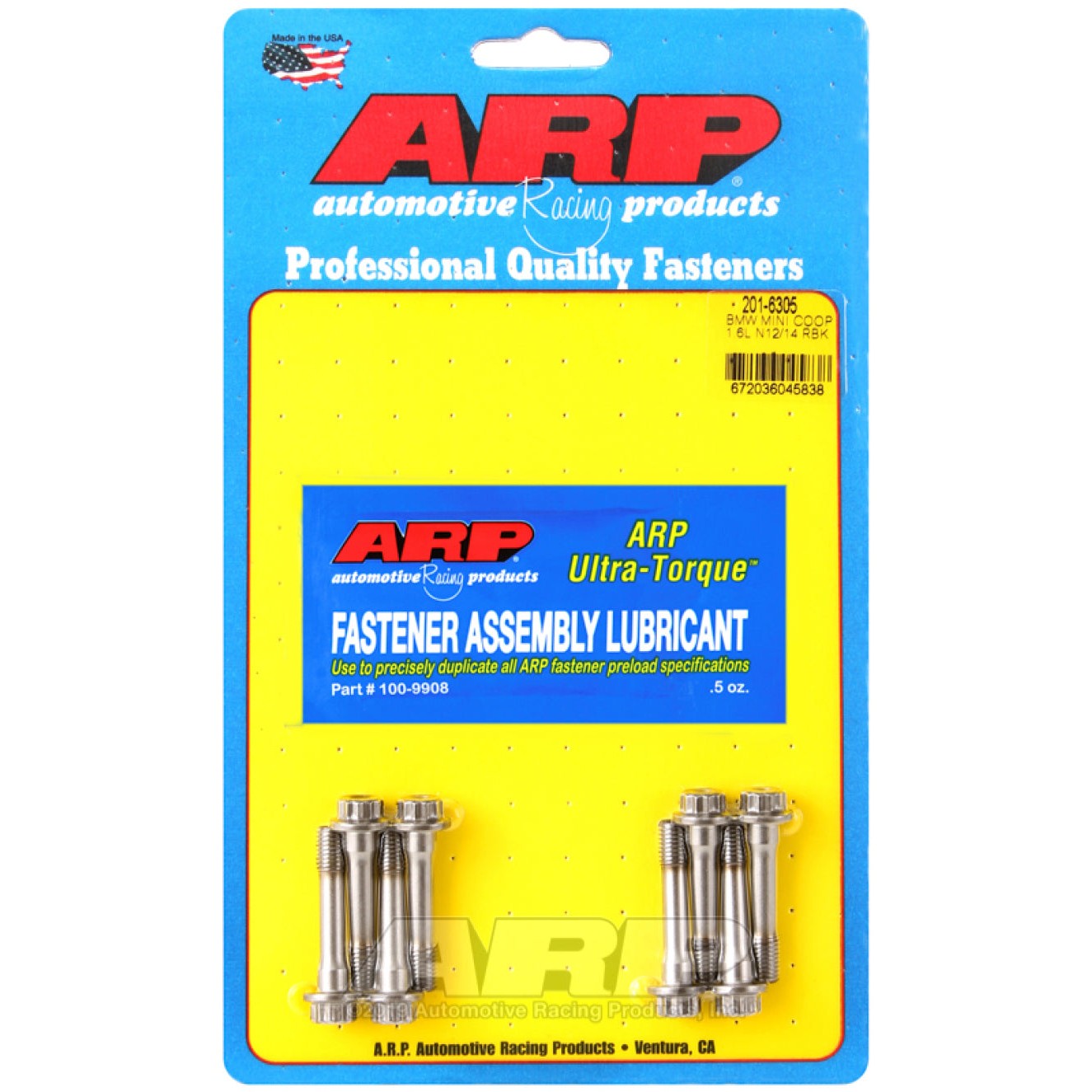ARP rod bolt kit featuring high-strength fasteners for Mini N12 and N14 1.6L engines
