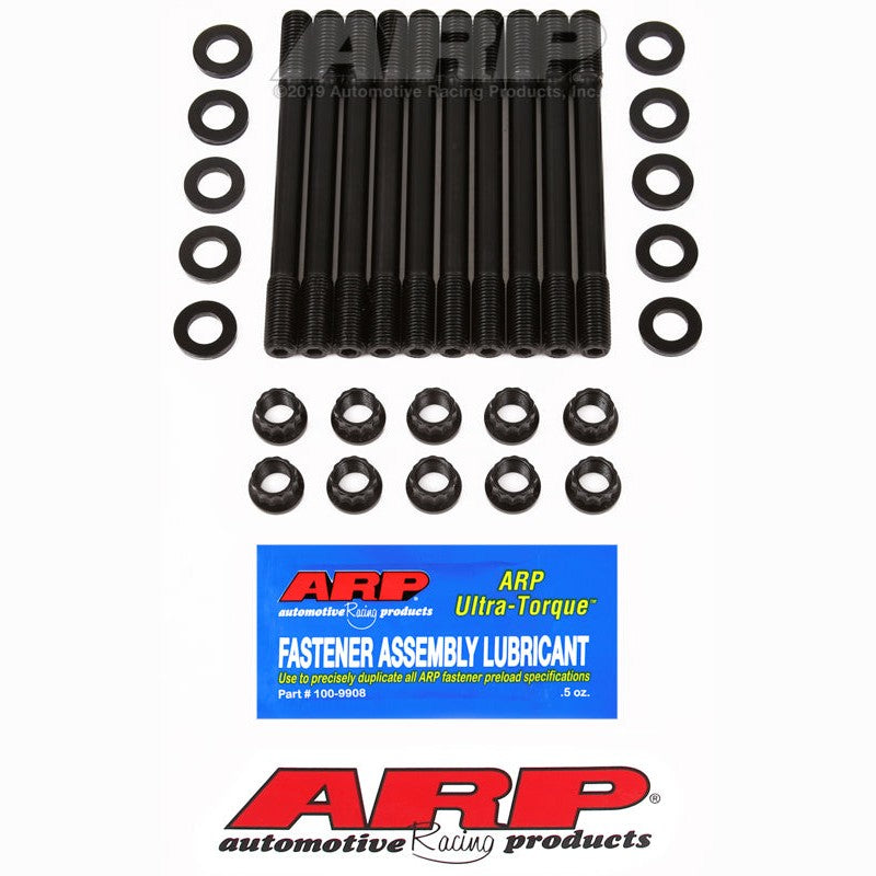 ARP black oxide undercut head studs with 12-point nuts and washers for Nissan CA16 and CA18 engines