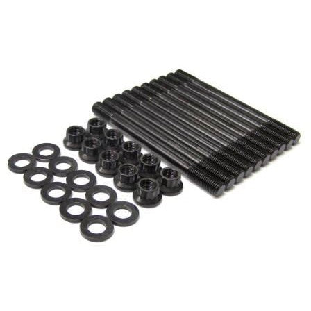 ARP 216-4301 head stud kit featuring 8740 chrome moly studs, 12-point nuts, and washers for Renault F4R 2.0L engines.