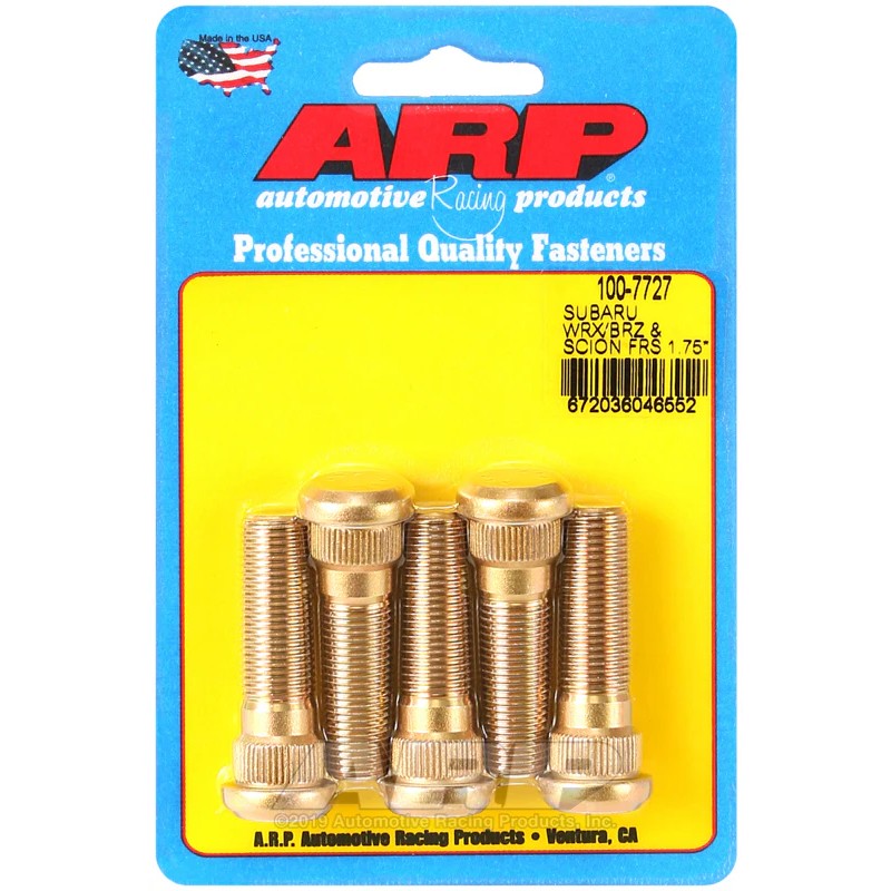 A set of new, high-strength ARP wheel studs, designed for Subaru BRZ and Scion FR-S applications