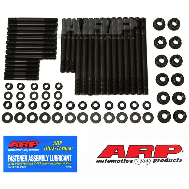 ARP 219-5801 Main Stud Kit including high-strength studs, 12-point nuts, and washers for Volvo B5254 2.5L engines.