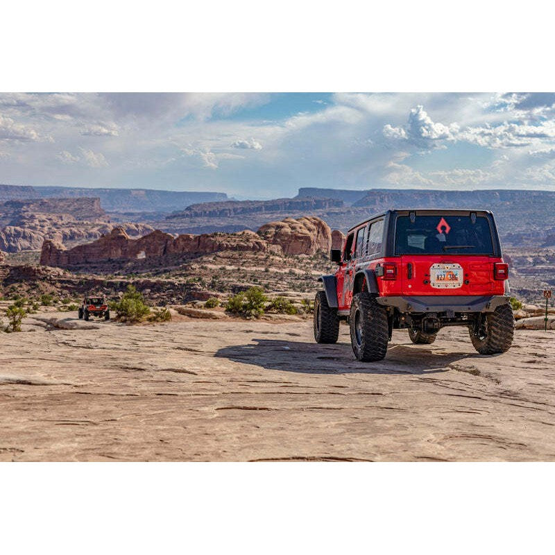 Artec Industries V2 bare aluminum spare tire delete plate for 2018-2025 Jeep Wrangler JL
