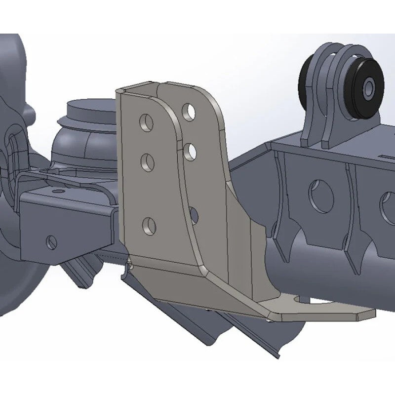 Artec Industries heavy-duty steel raised front track bar bracket for 1993-2006 Jeep Wrangler TJ and LJ.