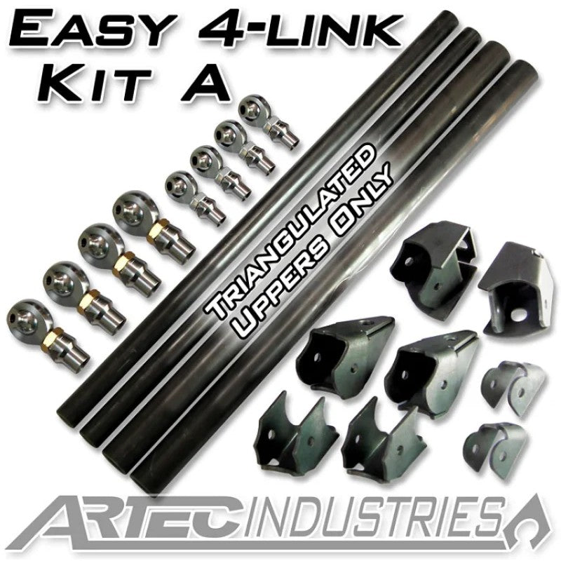 Artec Industries Easy 4 Link Kit A fabrication components featuring suspension tubing and 1.25-inch Krawler joints.