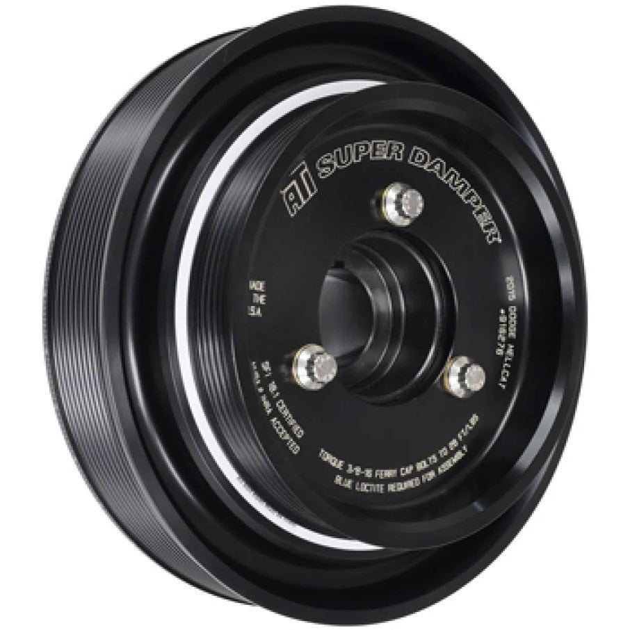 ATI 5.67 inch aluminum 6-groove 15 percent underdrive harmonic balancer for Dodge 5.7L and 6.4L Hemi VVT engines