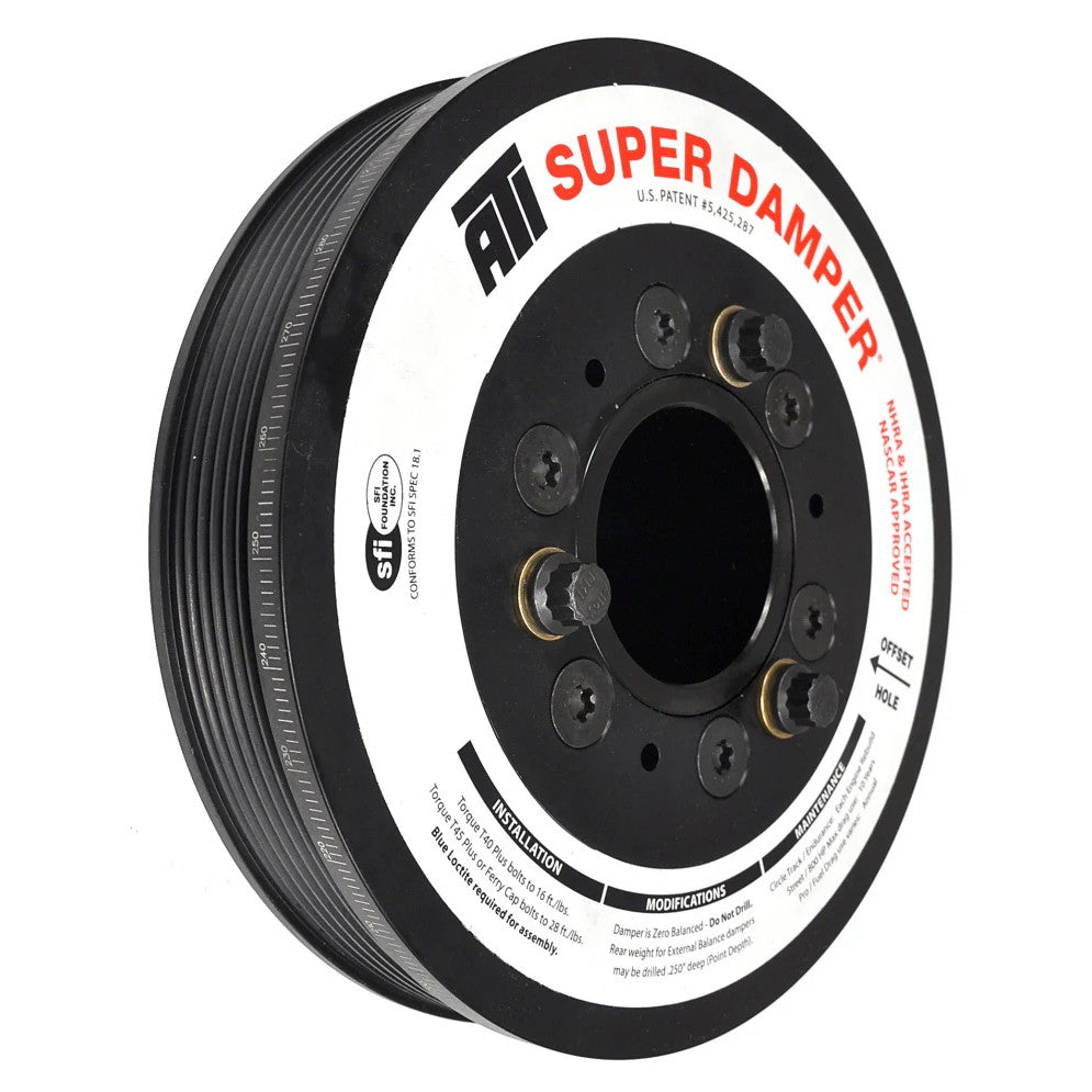 ATI Super Damper lightweight aluminum 6-groove harmonic balancer for LS1 and LS2 engines