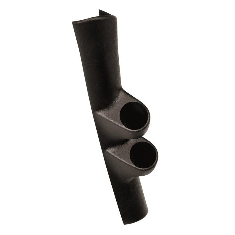 AutoMeter 12194 black textured dual gauge pillar pod for 2005-2013 Chevrolet Corvette C6 interior