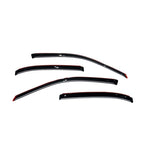 Four-piece set of AVS In-Channel Ventvisor window deflectors in smoke finish for 2001-2005 Honda Civic