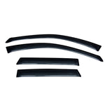 Four-piece set of smoke-finish AVS Ventvisor outside mount window deflectors for 2003-2007 Nissan Murano.