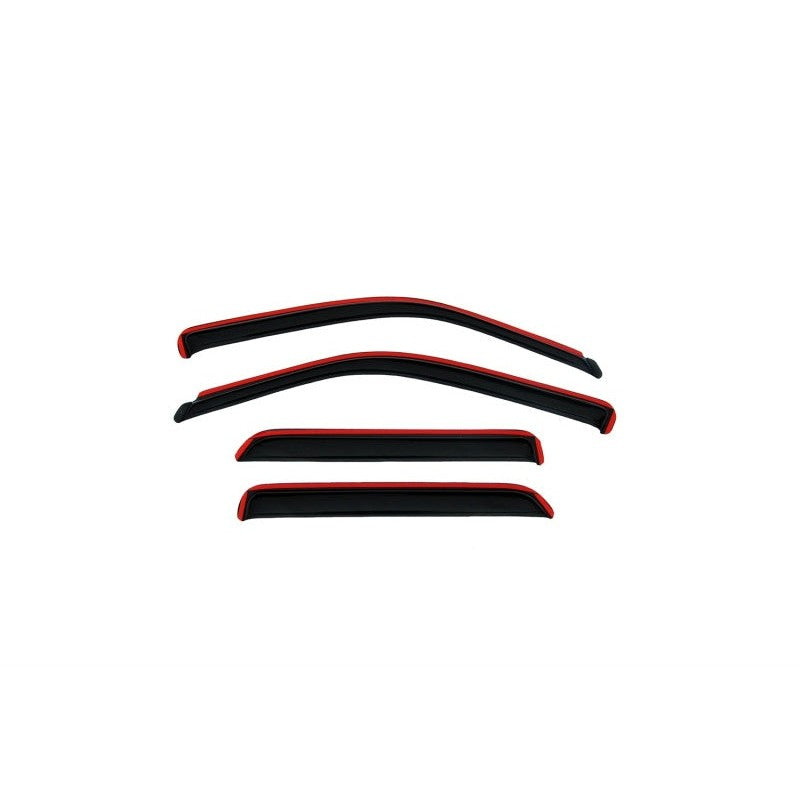 Four-piece AVS In-Channel Ventvisor window deflector set in smoke finish for a 2003-2008 Honda Pilot.