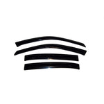 Four-piece set of smoke-tinted AVS Ventvisor window deflectors for a 2004-2008 Chevrolet Malibu.