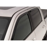 AVS In-Channel Ventvisor 4-piece window deflector set in dark smoke finish for 2004-2014 Ford F-150 SuperCab.
