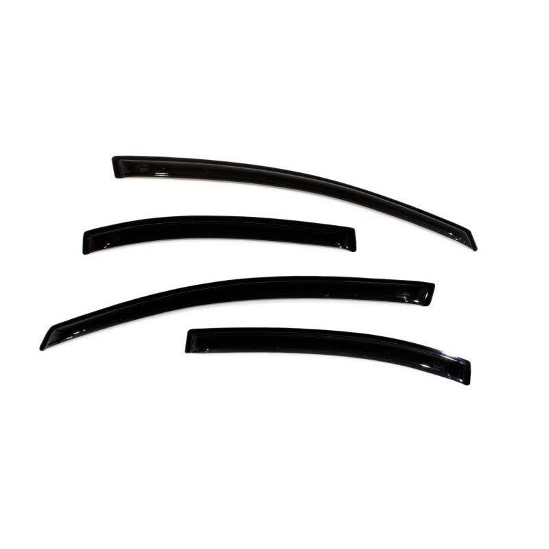 Four-piece set of AVS 94944 smoke acrylic outside mount window deflectors for a 2006-2011 Honda Civic.