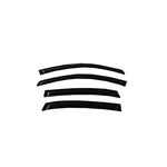 Four-piece set of AVS smoke-tinted acrylic outside-mount window deflectors for Chevrolet Impala.