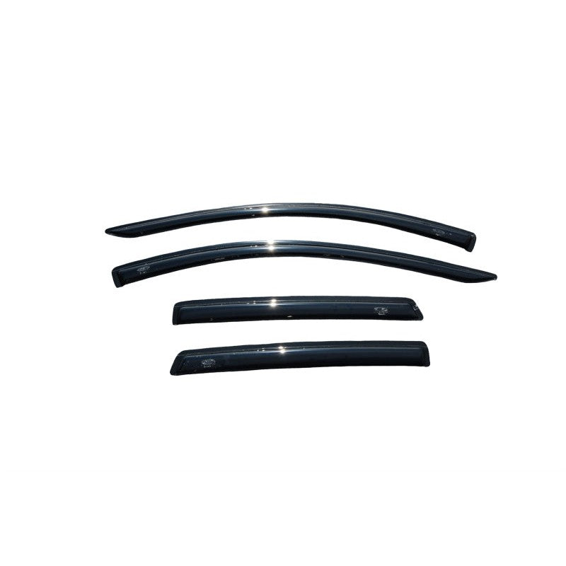 Four smoke-finish AVS outside-mount window deflectors for 2007-2015 Ford Edge and Lincoln MKX.