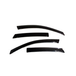 Four-piece set of AVS smoke acrylic window deflectors for 2008-2011 Ford Focus.
