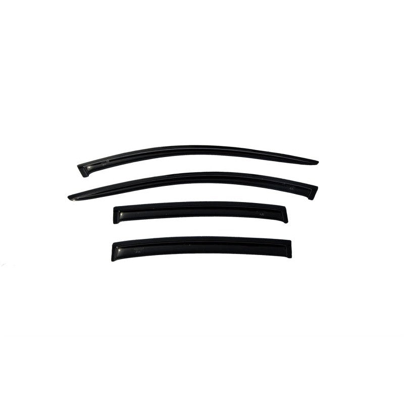 Set of four AVS smoke-finish outside mount window deflectors for a 2008-2012 Chevrolet Malibu