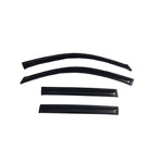 Four smoke-tinted AVS Ventvisor outside-mount window deflectors for 2008-2013 Toyota Highlander side windows.