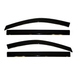 Four smoke-colored AVS Ventvisor window deflectors for Chrysler Town & Country and Dodge Grand Caravan.