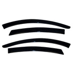 Four smoke-tinted AVS Ventvisor outside mount window deflectors for a 2009-2013 Mazda 6.