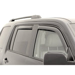Set of four smoke-finish AVS in-channel window deflectors for 2009-2015 Honda Pilot front and rear windows.