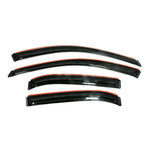 AVS smoke 4-piece in-channel window deflector set for 2009-2017 Chevrolet Traverse.