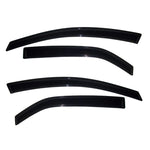 Set of 4 smoke AVS Ventvisor outside-mount window deflectors for 2010-2013 Kia Forte.
