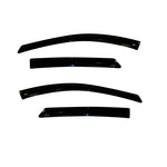 Set of four smoke finish AVS Ventvisor outside mount window deflectors for 2010-2018 Hyundai Tucson.