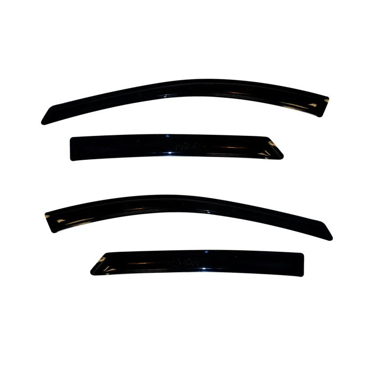 Set of four smoke finish AVS Ventvisor outside mount window deflectors for 2010-2018 Hyundai Tucson.