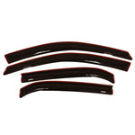 Smoke-finish AVS In-Channel Ventvisor window deflectors for 2010-2017 Chevrolet Equinox 4-piece set.