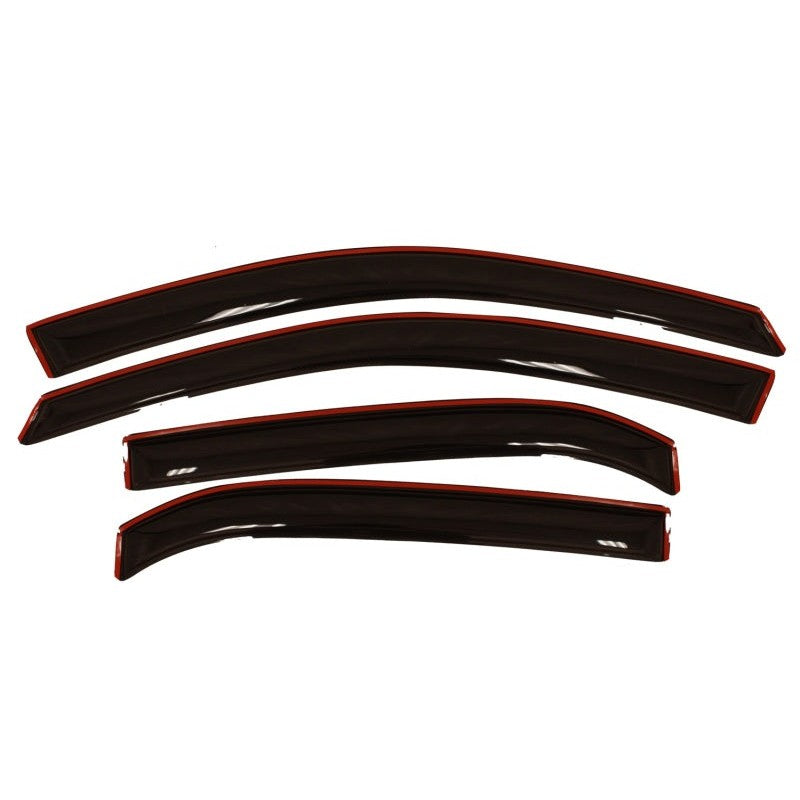 Smoke-finish AVS In-Channel Ventvisor window deflectors for 2010-2017 Chevrolet Equinox 4-piece set.