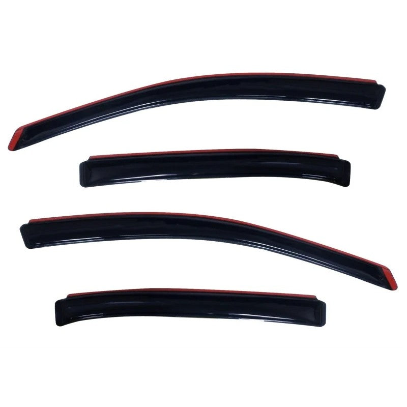 Four-piece AVS In-Channel Ventvisor set in dark smoke finish for 2010-2018 Ford Taurus.