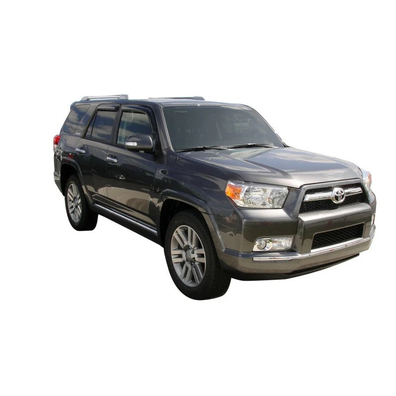 Set of four AVS smoke-tinted Ventvisor outside-mount window deflectors for a Toyota 4Runner.