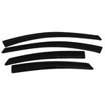 Four-piece set of AVS smoke-tinted outside mount Ventvisor window deflectors for a 2011-2016 Hyundai Elantra.