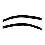A two-piece set of smoke-finish AVS Ventvisor outside mount window deflectors for the 2012-2017 Fiat 500.